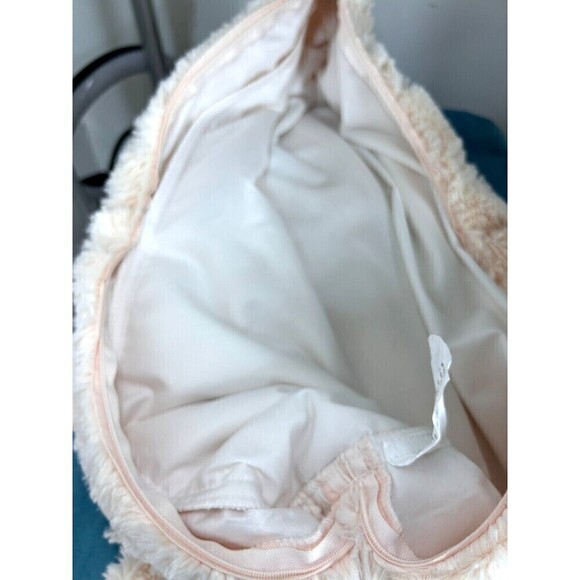 Ugg Faux Fur 2 Throw Pillow Covers Peach 25 X 25 Zip Closure Luxury Square Cozy - Picture 9 of 12